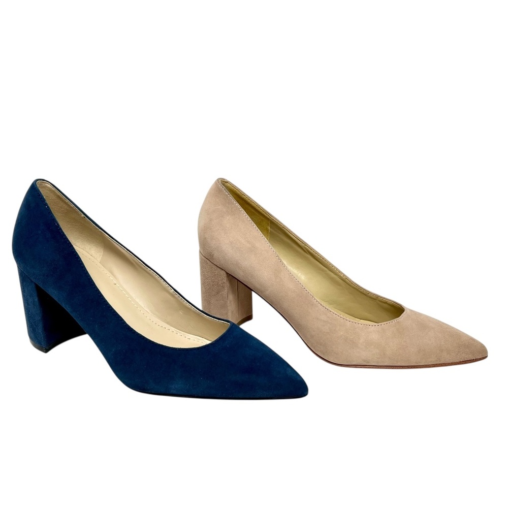 *Lot of 2* Marc Fisher Women's Claire Leather Block Heel Pointy Toe Pumps size 6